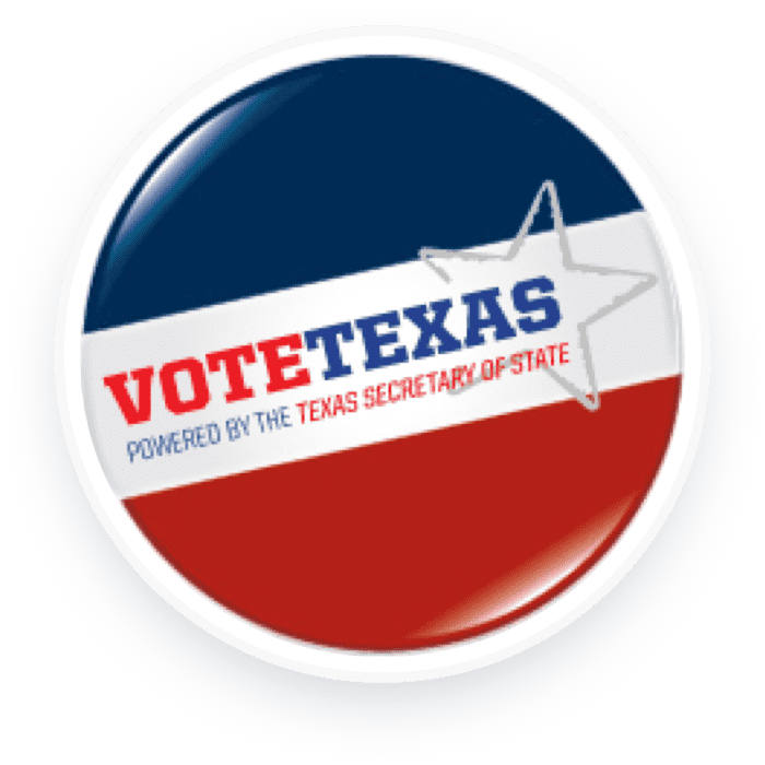 Vote Texas pin