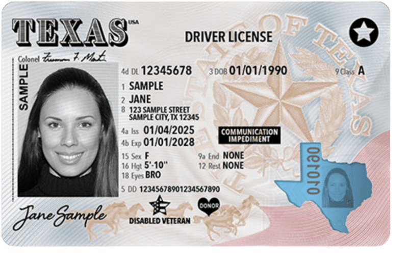 Texas driver license