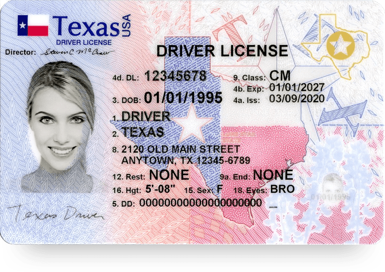 Texas drivers license